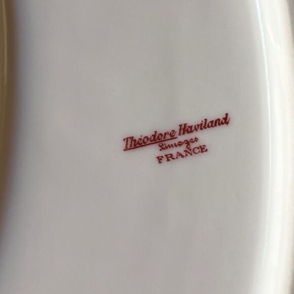 Antique Theodore Haviland Limoges Porcelain 11" Oval Serving Platter - Picture 2 of 3